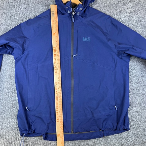 REI Co-op Teris GTX Rain Jacket Womens 2X Blue Zip GORE-TEX Waterproof Hiking - Picture 12 of 14